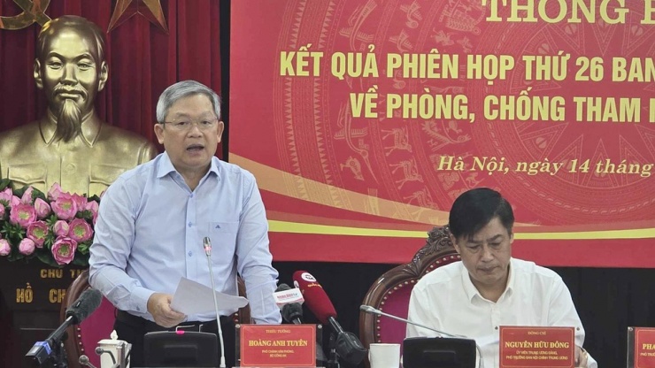 Thiếu tướng Hoàng Anh Tuyên, Phó Chánh Văn phòng, Người phát ngôn Bộ Công an. Ảnh: TN