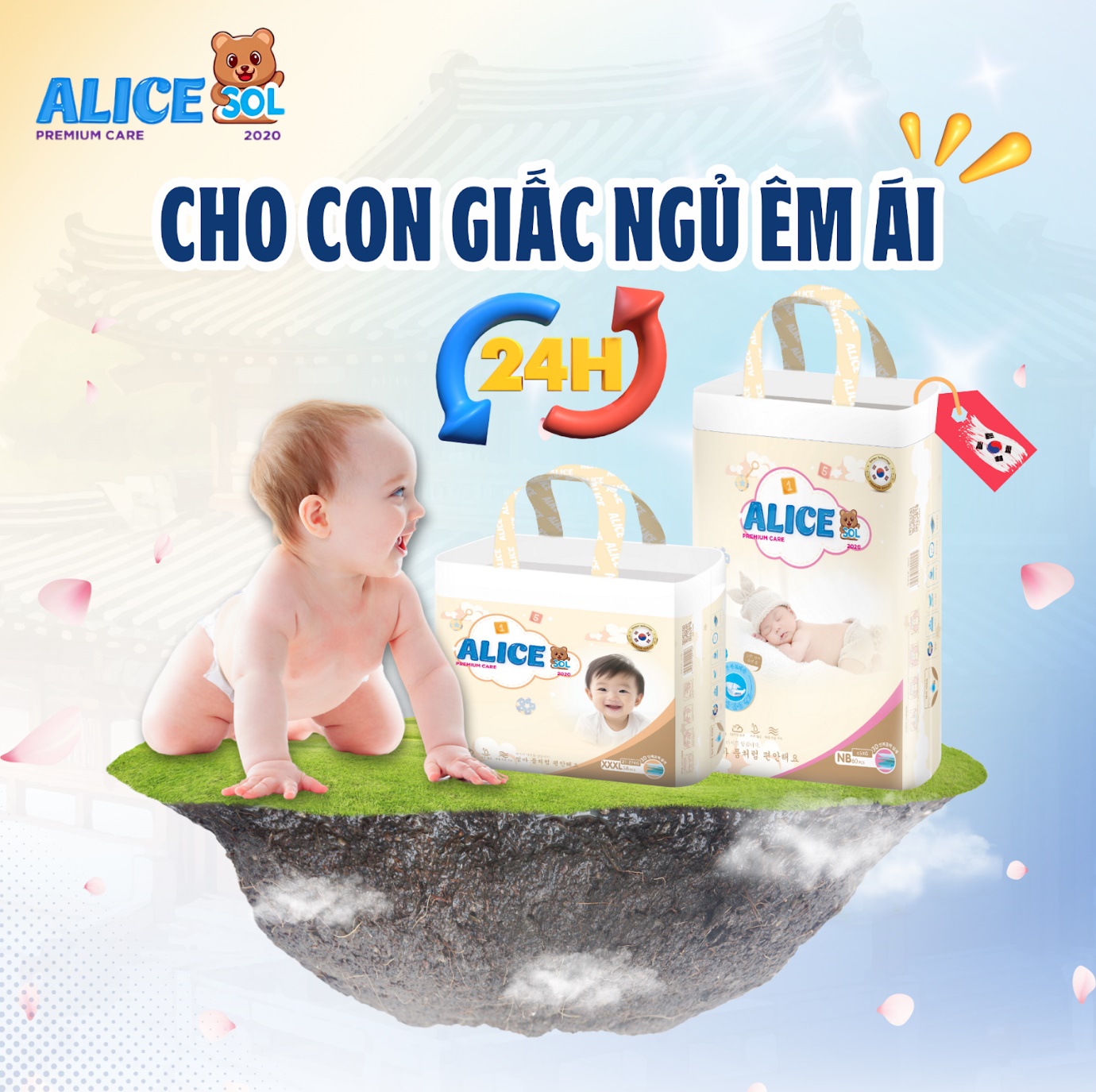 Tã bỉm Alice Sol - “Lưng Thun Đệm Mây” cùng con với công nghệ đột phá mới từ Hàn Quốc - 2
