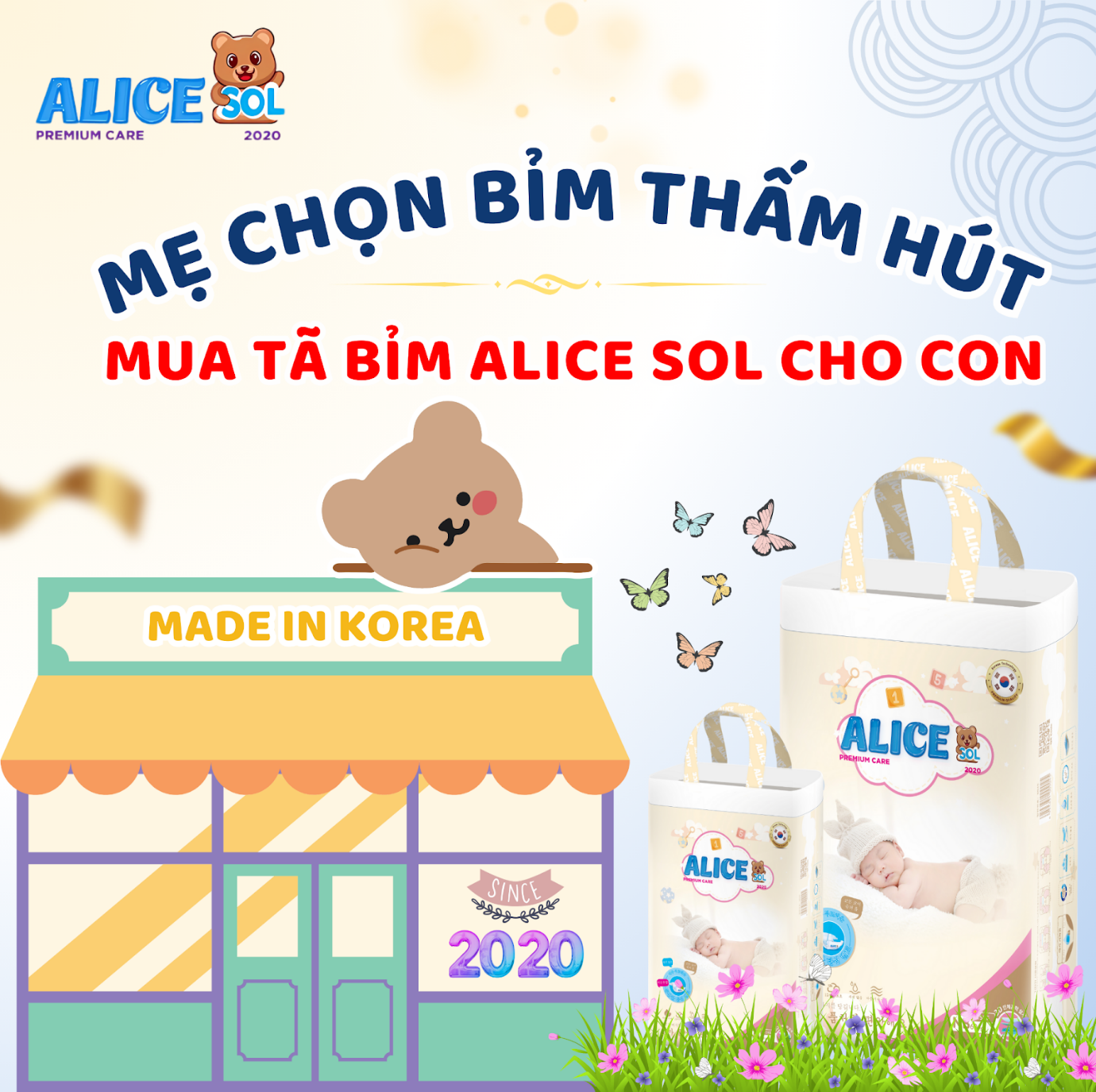 Tã bỉm Alice Sol - “Lưng Thun Đệm Mây” cùng con với công nghệ đột phá mới từ Hàn Quốc - 3