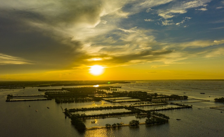 Xuất hiện nhiều trên các nền tảng mạng xã hội, khung cảnh bình minh, hoàng hôn tuyệt đẹp ở phá Tam Giang lôi cuốn ánh nhìn của bao du khách. Hoàng hôn rực tím cả mặt phá mang đến vẻ đẹp đặc trưng, thu hút nhiều người đam mê chụp ảnh tìm về.