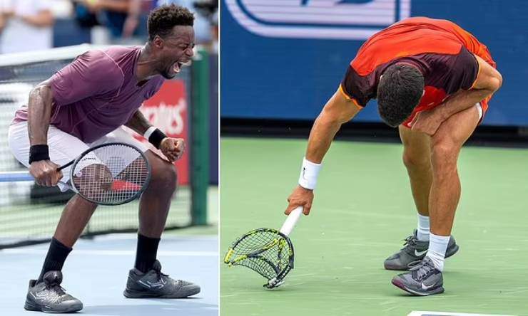 Alcaraz mất bình tĩnh trong trận thua Monfils tại vòng 2 Cincinnati Open 2024