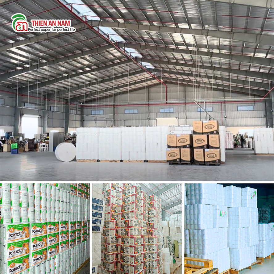 Nhà máy của công ty TNHH Thiên An Nam với công suất 18 tấn giấy/ngày
