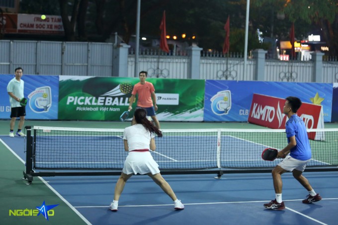 Một sân pickleball ở Cầu Giấy, Hà Nội. Ảnh: Đương Phạm