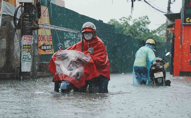 Miền Bắc mưa rất to từ đêm nay.