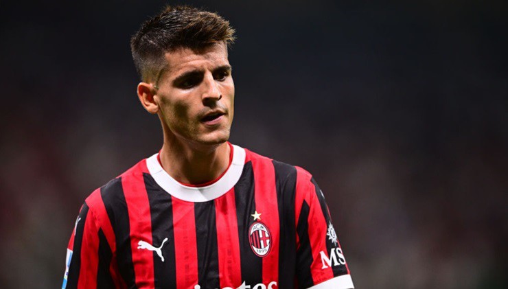 Morata ghi bàn ngay trong trận ra mắt AC Milan ở Serie A