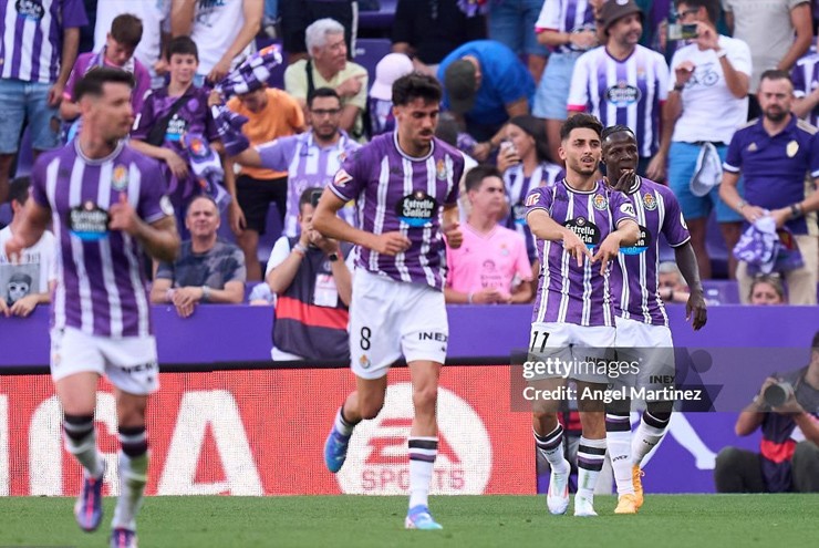 Niềm vui của các cầu thủ&nbsp;Valladolid