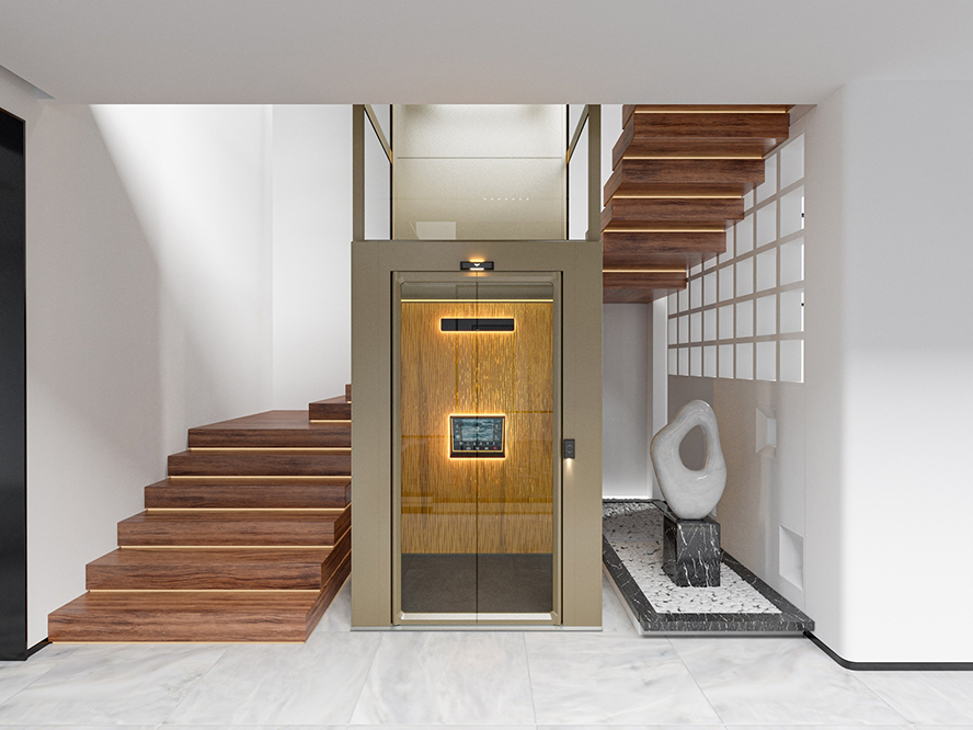 Thang máy Antera Z90 tích hợp giếng thang 4 mặt kính đem lại tầm nhìn toàn cảnh