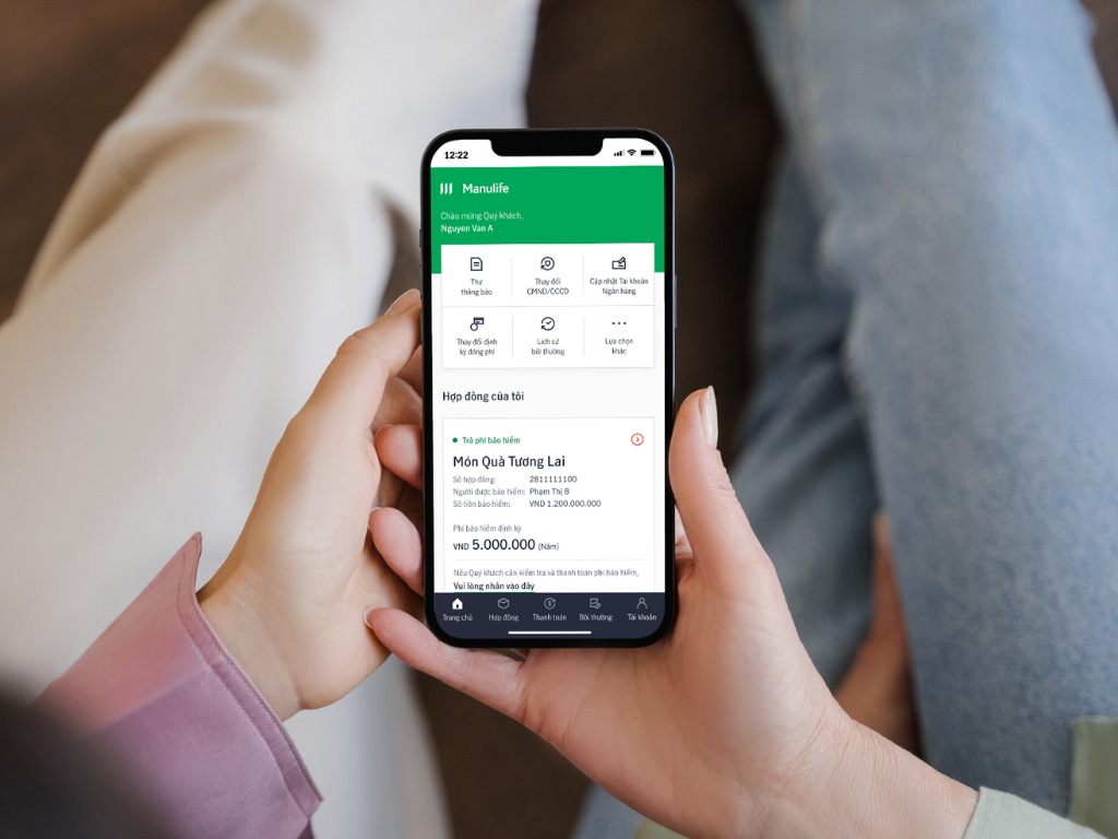 Quản lý hợp đồng bảo hiểm dễ dàng với ứng dụng Manulife Vietnam - 1