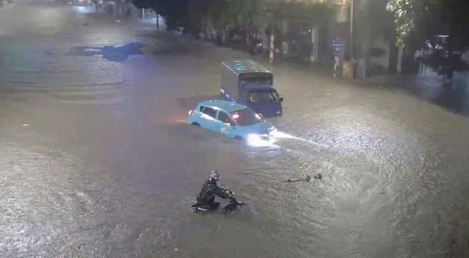 Trung tâm TP Thái Nguyên. Ảnh: Camera giao thông