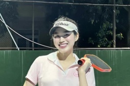 Thời trang - Hoa hậu Đỗ Thị Hà đổi trang phục tập pickleball, tiết lộ lợi ích của môn này