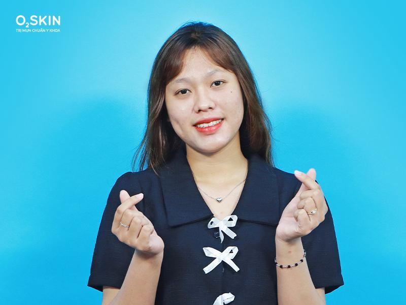 Đánh giá về chất lượng dịch vụ tại O2 SKIN, Tuyết Trinh nhật xét: “Mình rất ấn tượng với sự chu đáo của Bác sĩ và các bạn nhân viên tại đây”.