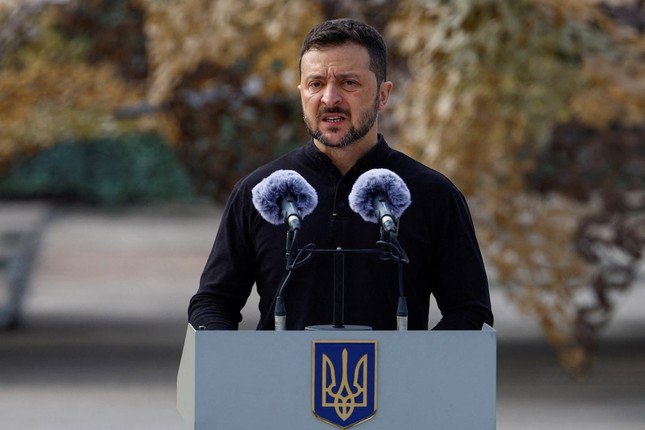 Tổng thống Ukraine Volodymyr Zelensky. (Ảnh: Reuters)