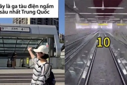 Phi thường - kỳ quặc - 'Độn thổ' hơn 100 mét để đi tàu điện ngầm ở Trung Quốc