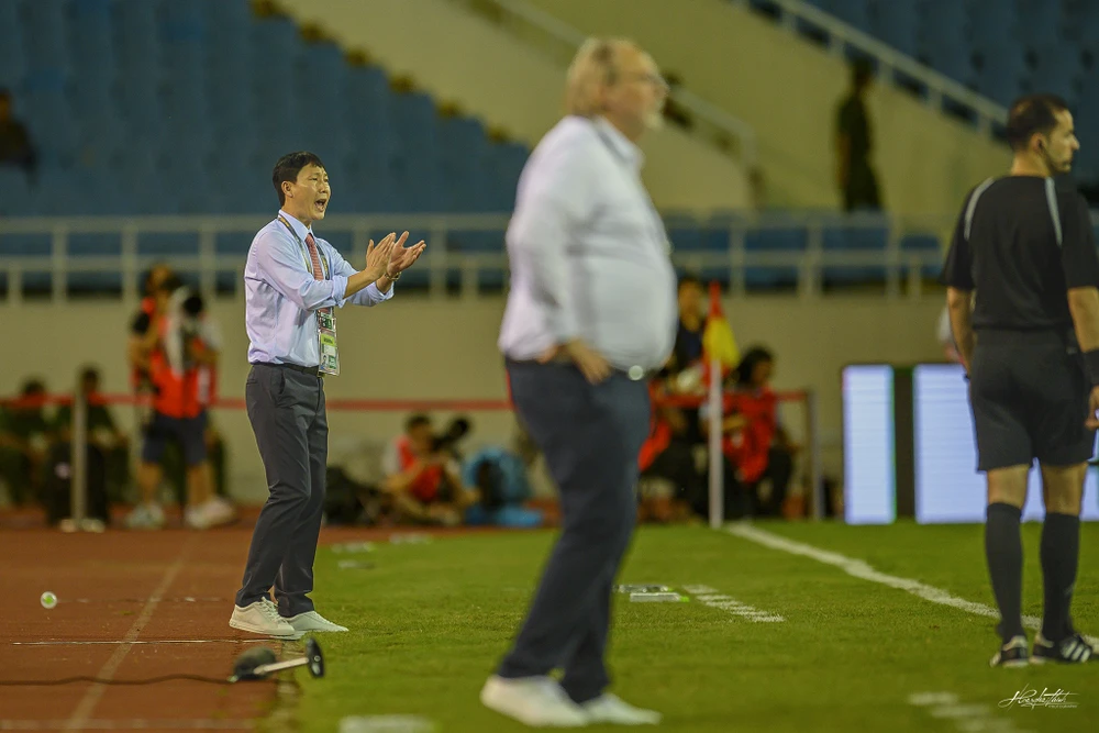 Do không có nhiều thời gian và V-League chưa khởi tranh nên HLV Kim Sang-sik chỉ còn cách duy nhất là tin dùng những gương mặt cũ cho tuyển quốc gia. Ảnh: ANH THỊNH.