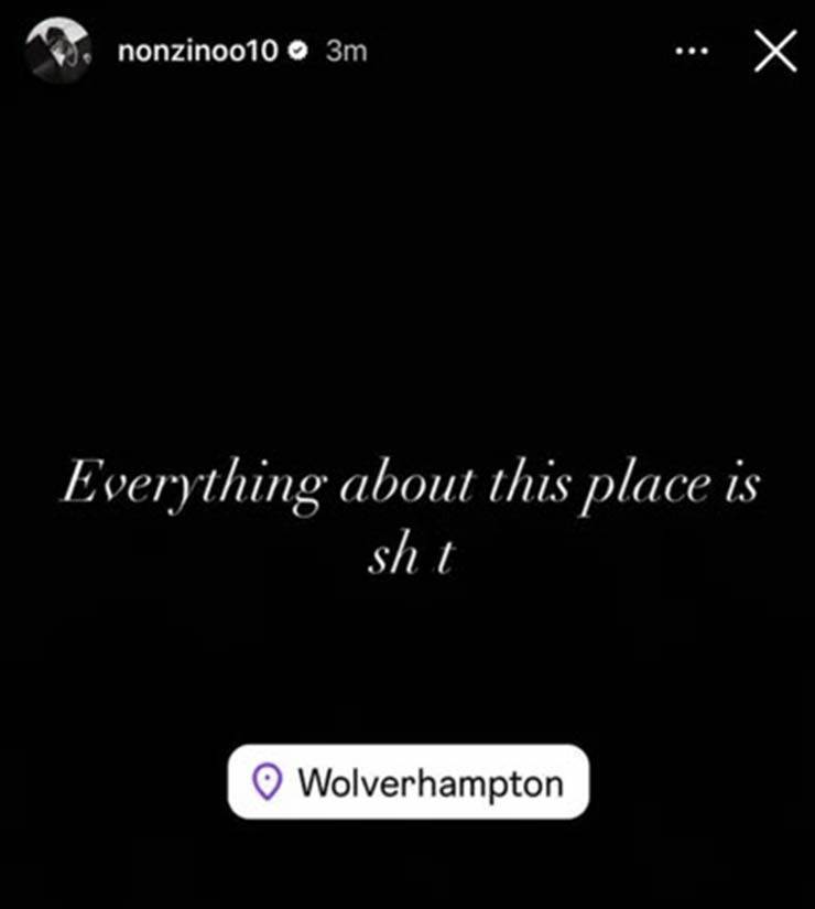 Madueke chê bai thành phố Wolverhampton trên Instagram rồi xóa đi nhưng không kịp