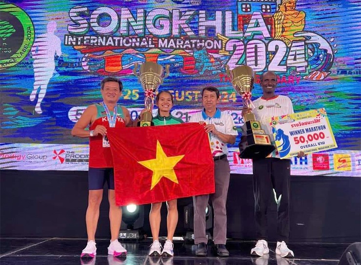 Hồng Lệ giành chức vô địch tại&nbsp;Marathon Songkhla 2024