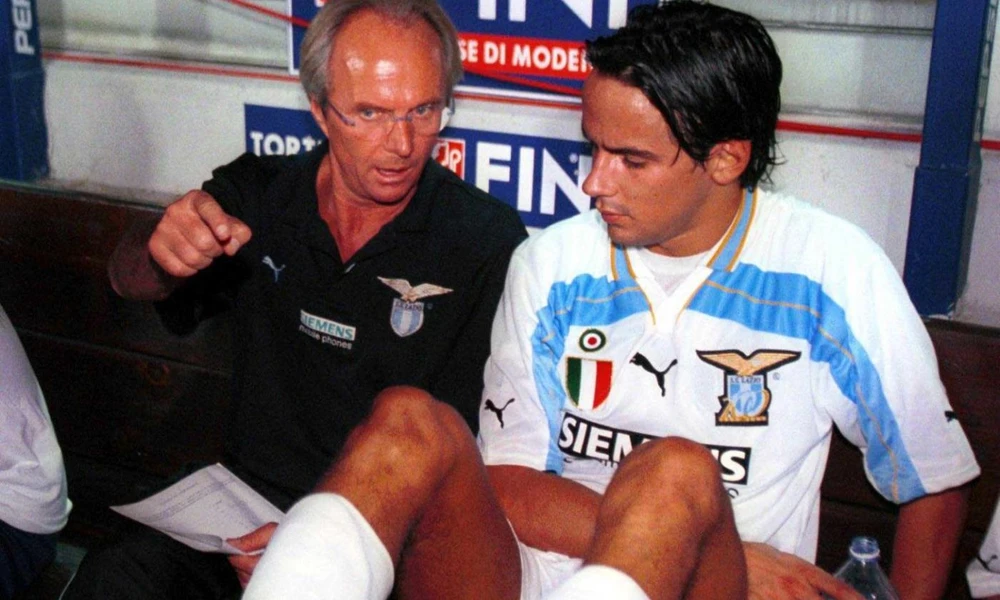Simone Inzaghi thành danh từ thời cầu thủ đến nghiệp HLV đã chịu nhiều sự ảnh hưởng của thầy Eriksson. Ảnh: GETTY.