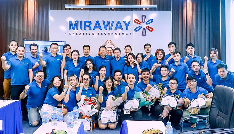 Đội ngũ nhân viên Miraway quyết tâm đồng lòng mang đến cho khách hàng dịch vụ chất lượng vượt trội