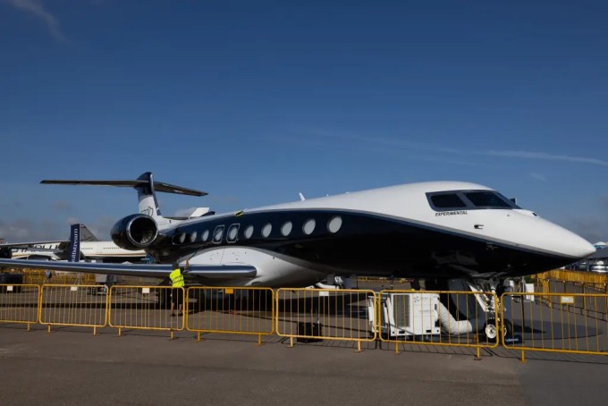 Chiếc máy bay Gulfstream G700. Ảnh: Bloomberg