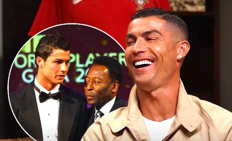 Ronaldo bị nghi ngầm "chê"&nbsp;thành tích ghi bàn của "Vua bóng đá" Pele