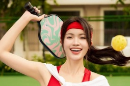 Tân Hoa hậu Du lịch Việt Nam 2024 khoe sắc trên sân pickleball