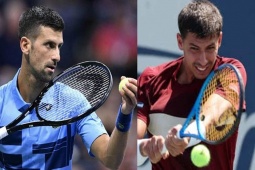 Thể thao - Video tennis Popyrin - Djokovic: 4 set tạo địa chấn, choáng váng &quot;Nole&quot; (US Open)