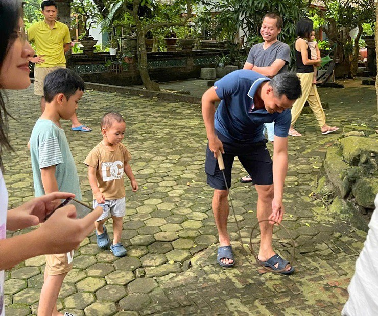 Không gian nhà vườn và các trò chơi dân gian là những trải nghiệm thú vị với nhiều người