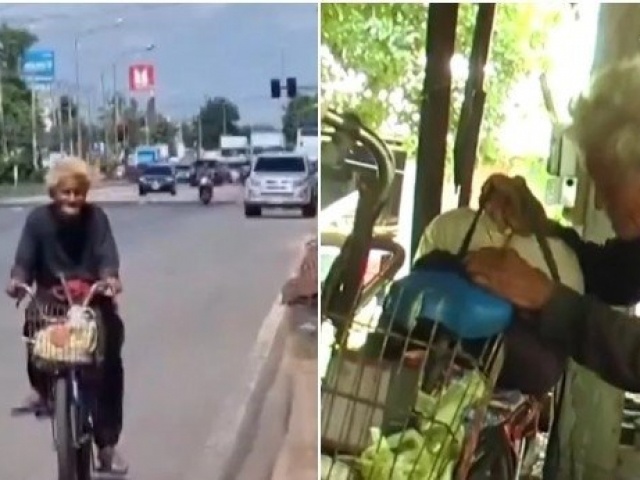 Ông nội 73 tuổi đạp xe hơn 200km thăm cháu, nhiều người cảm động