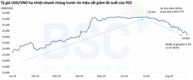 Diễn biến tỷ giá thời gian qua. Dữ liệu: BSC.