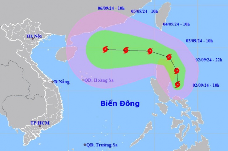 Bão Yagi chuẩn bị đổ bộ vào Biển Đông, khả năng mạnh thành cấp rất mạnh