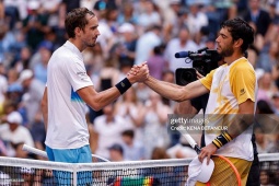 Video tennis Borges - Medvedev: 3 set tốc hành, “Gấu Nga” ghi danh tứ kết (US Open)