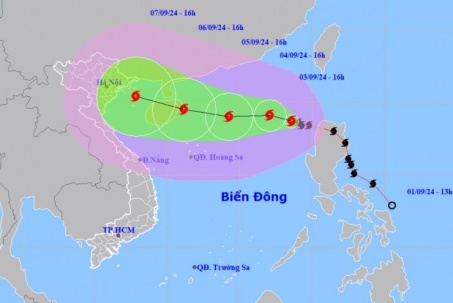 Bão Yagi Cấp 14 Đe Dọa Trực Tiếp Vùng Bắc Bộ và Bắc Trung Bộ Việt Nam