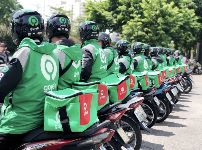 Tài xế Gojek tại Việt Nam. Ảnh công ty cung cấp