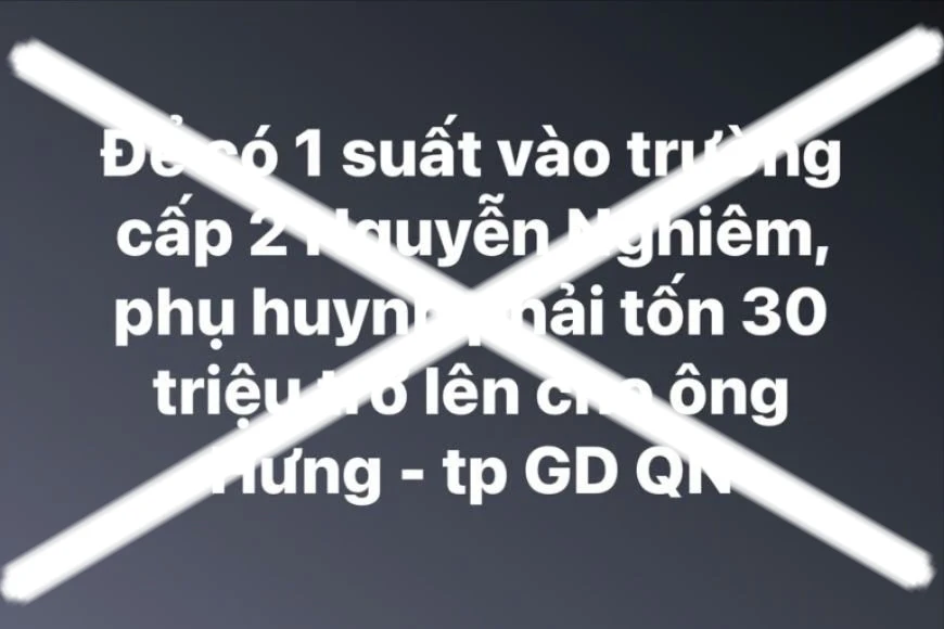 Trưởng phòng GD&amp;ĐT TP Quảng Ngãi đã có đơn gửi công an đề nghị xác minh làm rõ thông tin trên mạng xã hội đồn thổi vu khống ông.