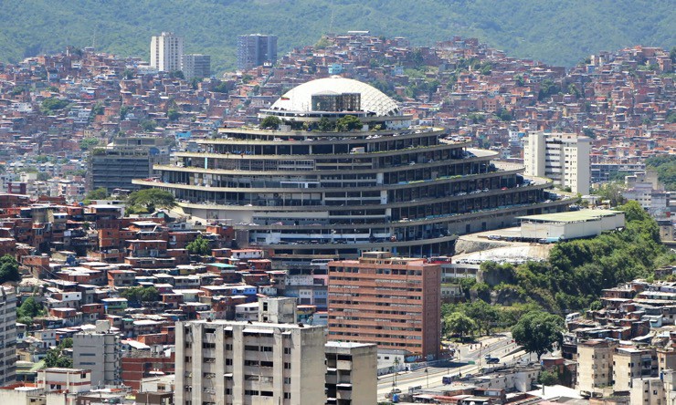 Trụ sở&nbsp;Cơ quan tình báo Venezuela (Sebin) ở thủ đô Caracas. Ảnh: Cristóbal Alvarado Minic/Getty Images.