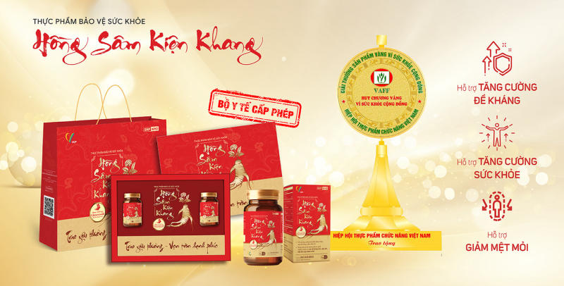 TPBVSK Hồng Sâm Kiện Khang giúp tăng cường sức đề kháng hiệu quả
