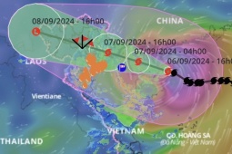 Tin tức trong ngày - Bão số 3 vượt qua đảo Hải Nam, chỉ còn cách Quảng Ninh hơn 300 km