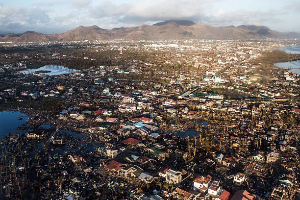 Thành phố&nbsp;Tacloban, Philippines, tan hoang&nbsp;sau siêu bão năm 2013. Ảnh: Getty