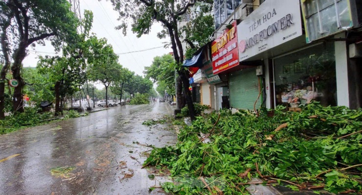 Vào khoảng 12h ngày 7/9, do ảnh hưởng rìa xa của hoàn lưu bão số 3 (Yagi), Thủ đô Hà Nội đã có mưa to kèm gió rất mạnh.