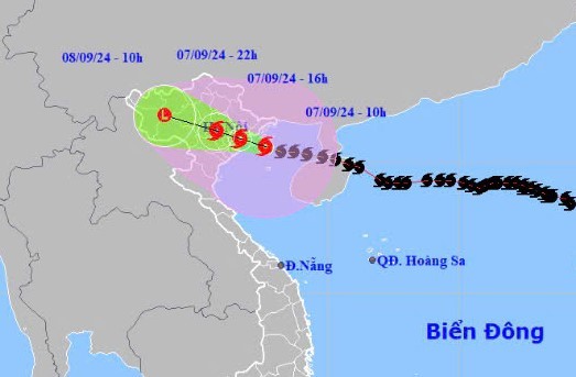 Bão số 3 không đổi hướng, khẳng định thông tin trên mạng xã hội là thất thiệt