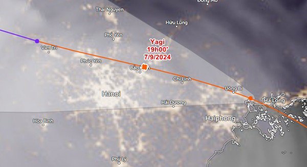 Vị trí và đường đi dự báo của bão Yagi (bão số 3). Ảnh: Zoom Earth, JMA, JTWC.