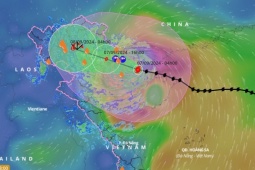 Tin tức trong ngày - Bão số 3 cấp 14, giật cấp 17 đang di chuyển nhanh vào vùng biển Quảng Ninh - Thái Bình