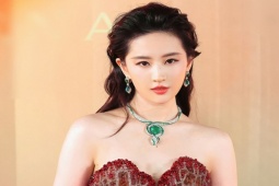 Lưu Diệc Phi diện đầm đính 3.000 bông hoa