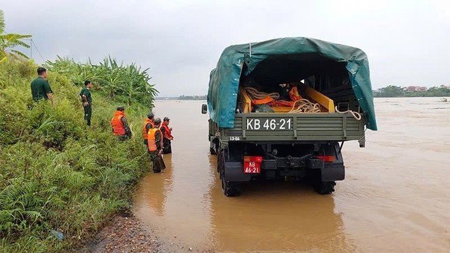 Động viên cứu nạn, khắc phục hậu quả tại Phú Thọ và miền Trung Bắc Bộ