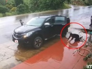 Ô tô - Clip: Cười chảy nước mắt với thanh niên bước xuống ô tô trượt ngã tới 3 lần