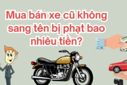 Thế giới xe - Mua bán xe cũ không sang tên bị phạt bao nhiêu tiền?