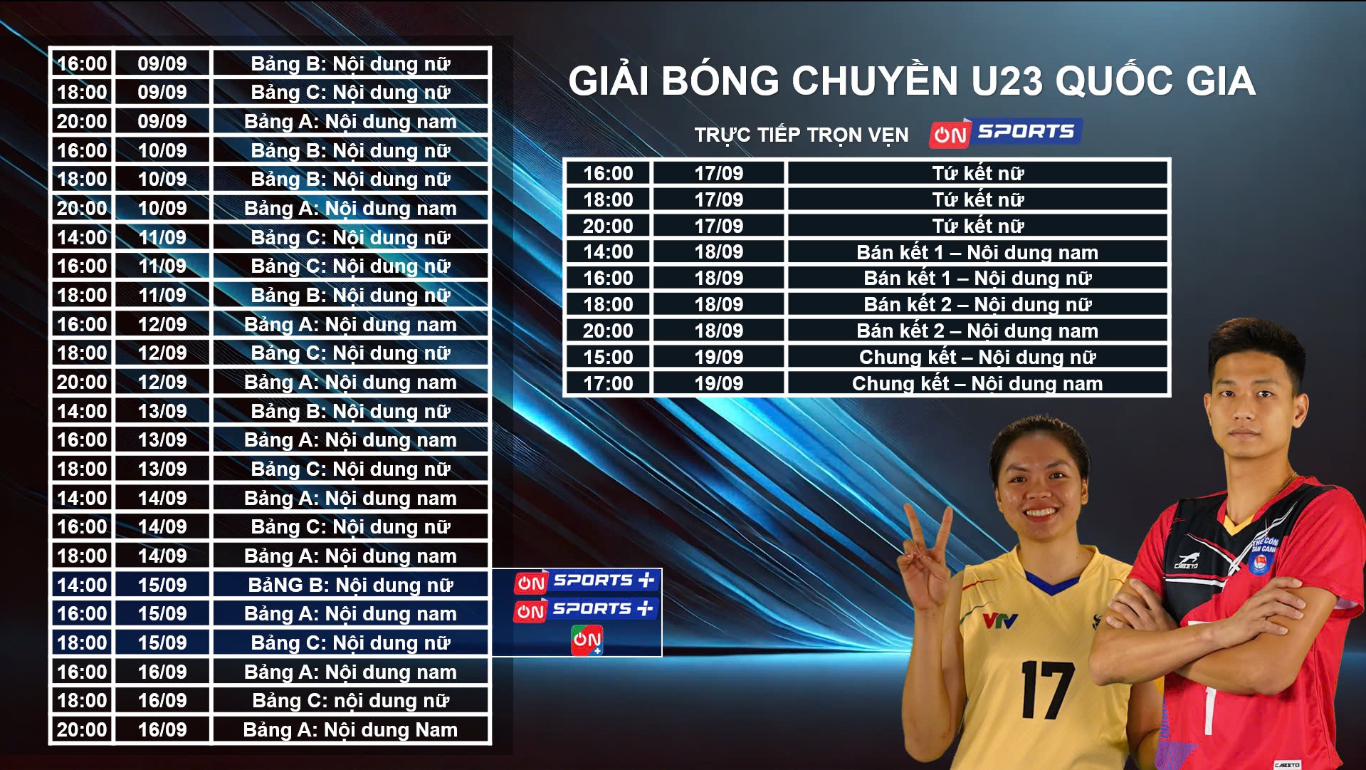 Giải bóng chuyền U23 quốc gia 2024: Tranh tài hấp dẫn của các ngôi sao trẻ, trực tiếp trên VTVcab - 1