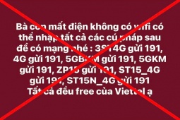 Thực hư tin nhắn giúp thuê bao di động có mạng trở lại sau bão Yagi