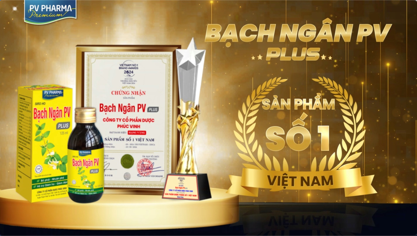 Chứng nhận Bạch Ngân PV Plus - Sản phẩm số 1 Việt Nam