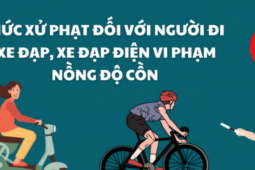 Thế giới xe - Mức xử phạt đối với người đi xe đạp, xe đạp điện vi phạm nồng độ cồn